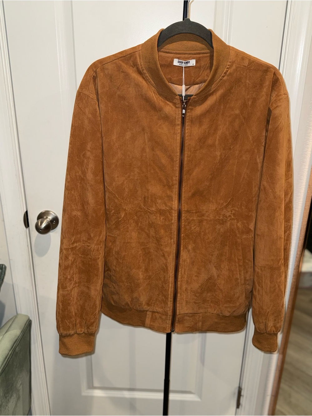 Cordovan Suede Bomber Jacket - Cozy Suede Finish